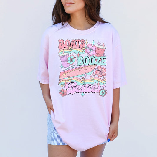 Boats Booze & Besties T-Shirt