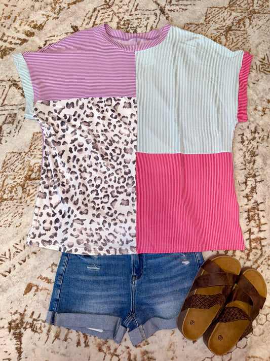 Curvy Wild Patch Tee Shirt
